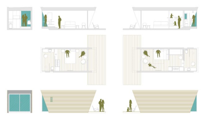 In Tenta, dropbox portable hotel suite, microarchitecture, green design, hotel design, micro hotels, micro lodging, modular microarchitecture, modular building, modular architecture, modular hotels, mini hotels, tiny room hotel