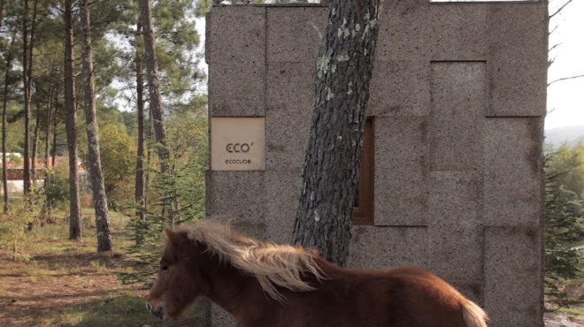 Ecocubo, Ecocubo house, prefabricated cork house, cork architecture, Ecocubo by António Fernandes, cork Ecocubo house, Ecocubo pop up home,