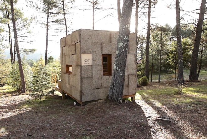 Ecocubo, Ecocubo house, prefabricated cork house, cork architecture, Ecocubo by António Fernandes, cork Ecocubo house, Ecocubo pop up home,
