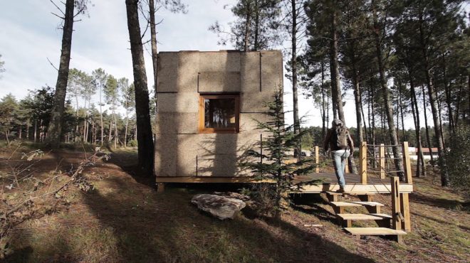 Ecocubo, Ecocubo house, prefabricated cork house, cork architecture, Ecocubo by António Fernandes, cork Ecocubo house, Ecocubo pop up home,
