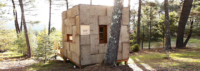 Ecocubo, Ecocubo house, prefabricated cork house, cork architecture, Ecocubo by António Fernandes, cork Ecocubo house, Ecocubo pop up home,