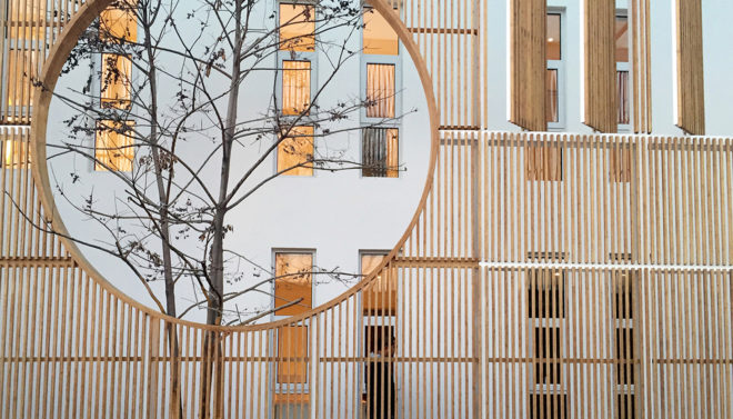 Elongated Industrial Box, Ding Hui Yuan Zen & Tea Chamber, He Wei Studio / 3andwich Design, green renovation, factory renovation, Beijing, Chinese garden, inner courtyard, meditation room, green architecture, office space, ramps and walkways