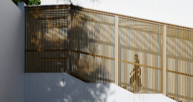 Elongated Industrial Box, Ding Hui Yuan Zen & Tea Chamber, He Wei Studio / 3andwich Design, green renovation, factory renovation, Beijing, Chinese garden, inner courtyard, meditation room, green architecture, office space, ramps and walkways
