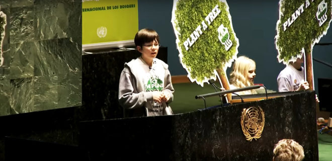 Felix Finkbeiner, Plant for the Planet, United Nations, United Nations Billion Tree Campaign, Billion Tree Campaign, tree, trees, plant trees, planting trees, one million trees, one billion trees, one trillion trees, carbon dioxide, CO2, climate change, global warming, environment, nature, kid, kids, teen, teens, teenager, teenager, activist, activists, activism
