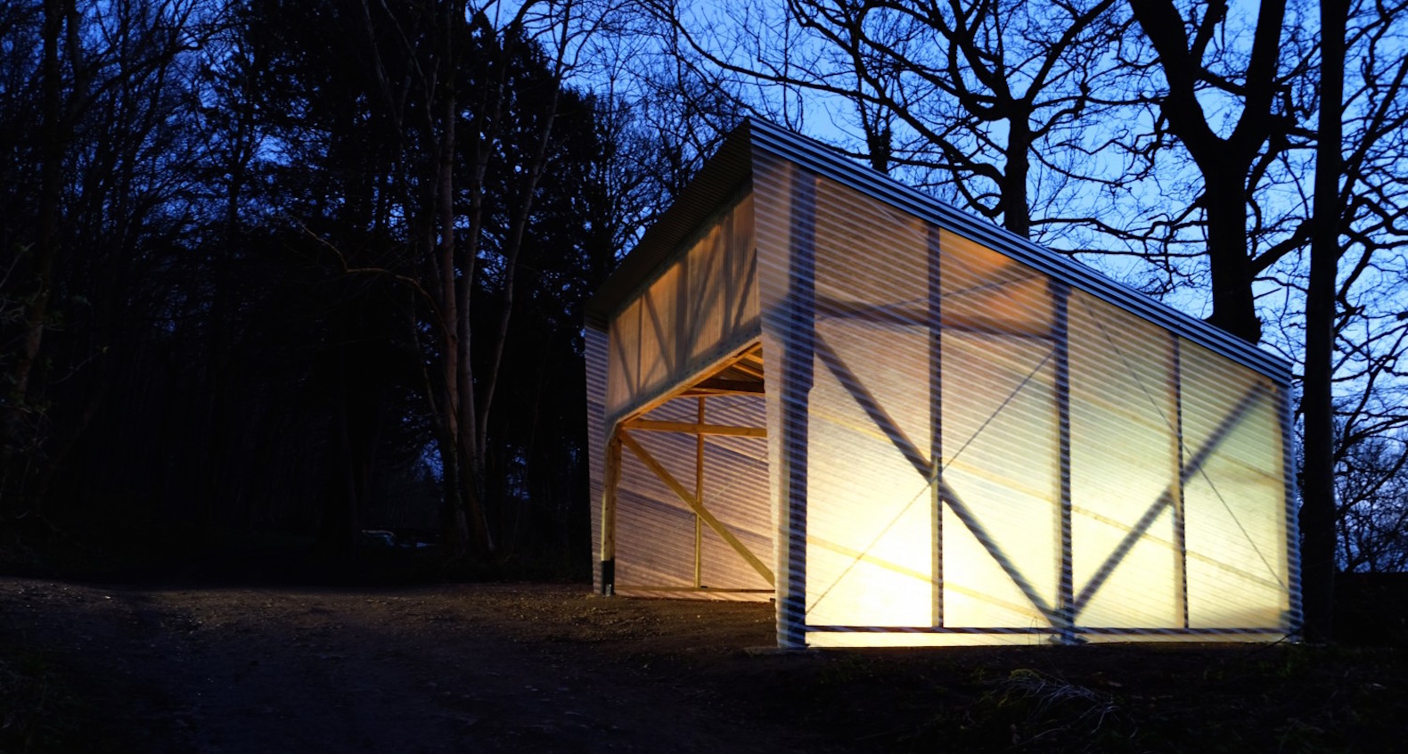 Ghost Barn by Invisible Studio, fiberglass prototyping workshop, model making workshop in the woods, Ghost Barn workshop, Ghost Barn prototyping workshop,