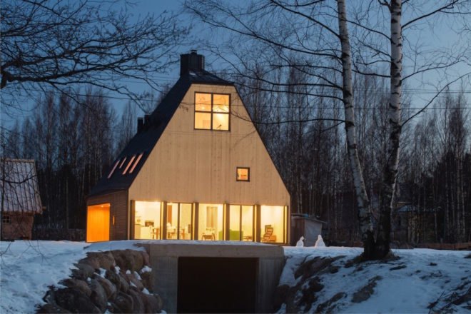 House in Pribylovo by Chvoya, pine contemporary home, modern home design in Russia, pine clad house, House in Pribylovo, Chvoya house architecture