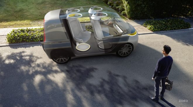 deo, ideo project, ideo concept, autonomous car, transportation, urban planning, green car, green transportation, uber, lyft, car sharing, ride sharing, public transportation, automotive