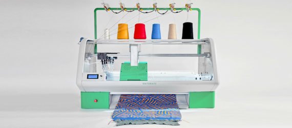 Kniterate, open source knitting, diy clothes, knitting machine, kniterate kickstarter, OpenKnit Printer, Gerard Rubio, Knitic software, knitting software, DIY clothes, Wearable Technology, printed clothing, diy knitting, sweater machines, modern knitting, fashion, diy fasion
