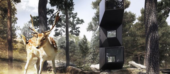 The Living Unit, Ofis Arhitekti, modular living unit, micro cabin, Milan Design Week, flexible design, treehouse, modular architecture, green architecture, timber frame, plywood