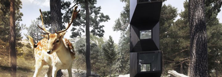 The Living Unit, Ofis Arhitekti, modular living unit, micro cabin, Milan Design Week, flexible design, treehouse, modular architecture, green architecture, timber frame, plywood