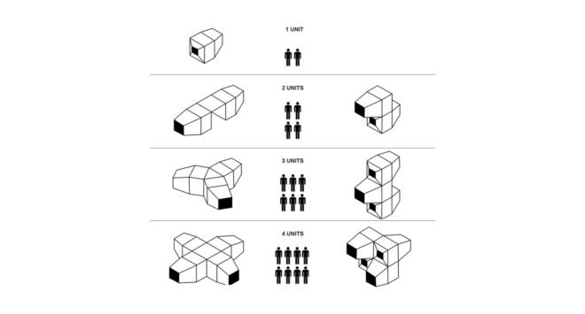 The Living Unit, Ofis Arhitekti, modular living unit, micro cabin, Milan Design Week, flexible design, treehouse, modular architecture, green architecture, timber frame, plywood