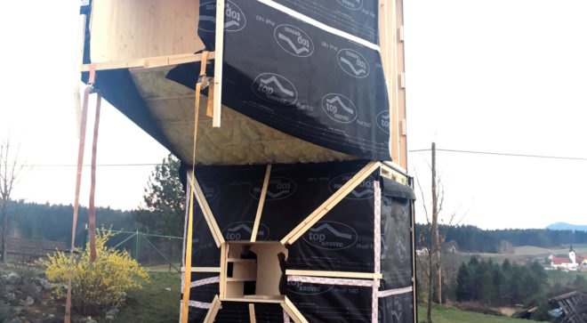 The Living Unit, Ofis Arhitekti, modular living unit, micro cabin, Milan Design Week, flexible design, treehouse, modular architecture, green architecture, timber frame, plywood