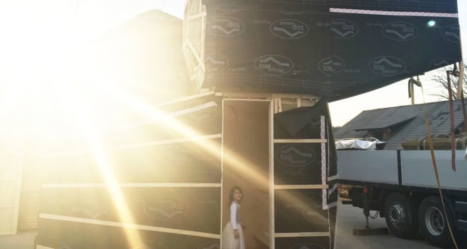 The Living Unit, Ofis Arhitekti, modular living unit, micro cabin, Milan Design Week, flexible design, treehouse, modular architecture, green architecture, timber frame, plywood