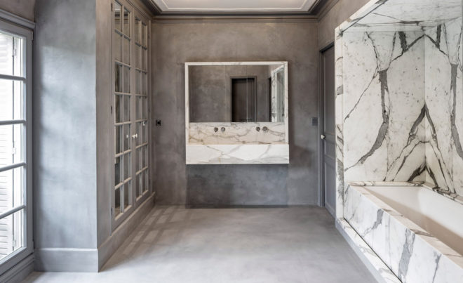 Maison à Colombages, green renovation, 19th century, Paris, 05AM Arquitectura, restoration, France, green architecture, natural lighting, storage spaces, open-plan layout, green fireplace
