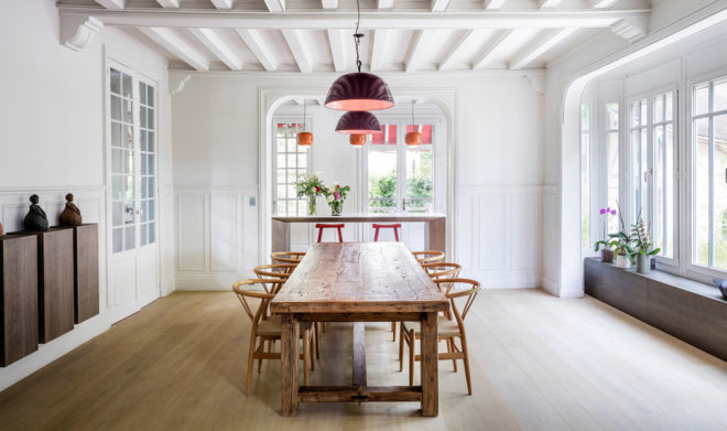 Maison à Colombages, green renovation, 19th century, Paris, 05AM Arquitectura, restoration, France, green architecture, natural lighting, storage spaces, open-plan layout, green fireplace