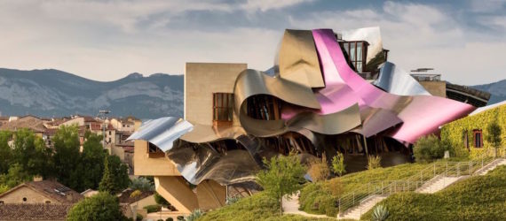 Marques de Riscal hotel by Frank Gehry, Marques de Riscal winery, Marques de Riscal hotel, Marques de Riscal architecture, modern architecture in Elciego, Elciego avant garde hotel, Frank Gehry hotel