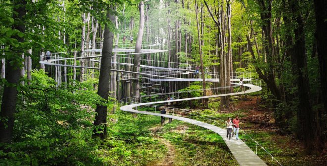 Parkorman, Istanbul, interactive park, Turkey, Studio Dror, green spaces, green architecture, pathways, hammock