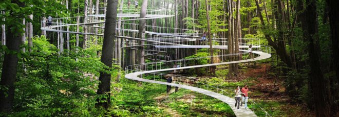 Parkorman, Istanbul, interactive park, Turkey, Studio Dror, green spaces, green architecture, pathways, hammock