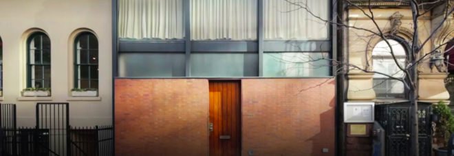 Philip Johnson, Rockefeller Guest House, Rockefeller Guest House by Philip Johnson, 1950 Rockefeller Guest House, Blanchette Ferry Hooker Rockefeller, John D. Rockefeller III, Manhattan, New York City, modern, modern architecture, art, architecture, design