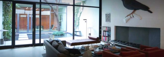 Philip Johnson, Rockefeller Guest House, Rockefeller Guest House by Philip Johnson, 1950 Rockefeller Guest House, Blanchette Ferry Hooker Rockefeller, John D. Rockefeller III, Manhattan, New York City, modern, modern architecture, art, architecture, design