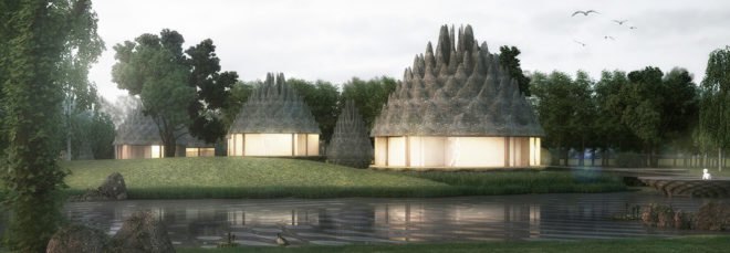 Pinecones Resort, 3GATTI Architecture Studio, OFL Architecture, eco-resort, Latvia, ETFE, ETFE membrane, recyclable building materials, lightweight structure, water filtration, geothermal, solar windows, green architecture, natural building materials, locally sourced materials