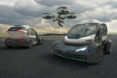 autonomous cars, flying cars, aerial transit, urban transportation, innnovation, design, automotive, airbus unveils popup transportation system, autonomous aerial transport system, pop.up, popup