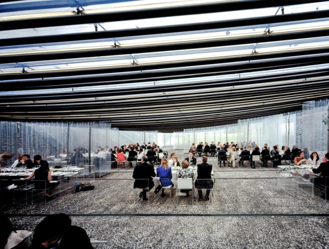 RCR Arquitectes, Pritzker Prize, 2017 Pritzker Prize, Spain, Catalonia,Rafael Aranda, Carme Pigem, Ramon Vilalta, architecture, design, architecture prize, architecture award, Hisao Suzuki, Les Cols Restaurant Marquee