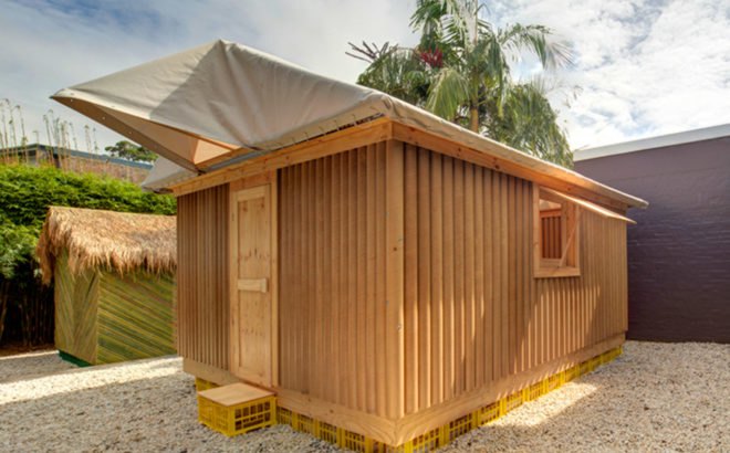 Shigeru Ban, Emergency shelters, disaster shelters, cardboard home, bamboo home, emergency cardboard home, Shigeru Ban Architects, shelter design, disaster shelters, disaster structures, humanitarian design, temporary architecture, cardboard architecture, temporary shelter, shelter structures, bamboos structures, locally-sourced materials, Ecuado, bamboo shelters, Pritzker Prize architects, affordable housing, cardboard housing, green design, humanitarian architecture