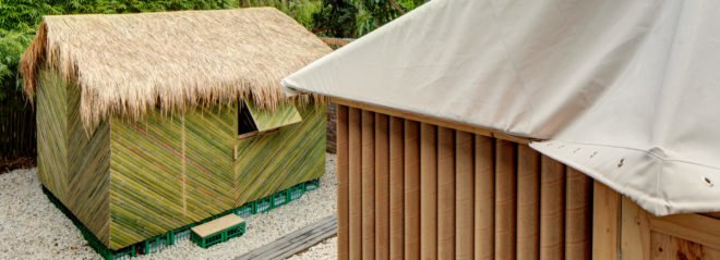 Shigeru Ban Architects, Shigeru Ban Architects, shelter design, disaster shelters, disaster structures, humanitarian design, temporary architecture, cardboard architecture, temporary shelter, shelter structures, bamboos structures, locally-sourced materials, Ecuado, bamboo shelters, Pritzker Prize architects, affordable housing, cardboard housing, green design, humanitarian architecture