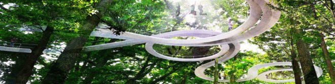 parkor park, instanbul trampoline park, istanbul park, landscape architecture, adult playground, playground for adults, playground for grownups, Parkorman, Istanbul, interactive park, Turkey, Studio Dror, green spaces, green architecture, pathways, hammock