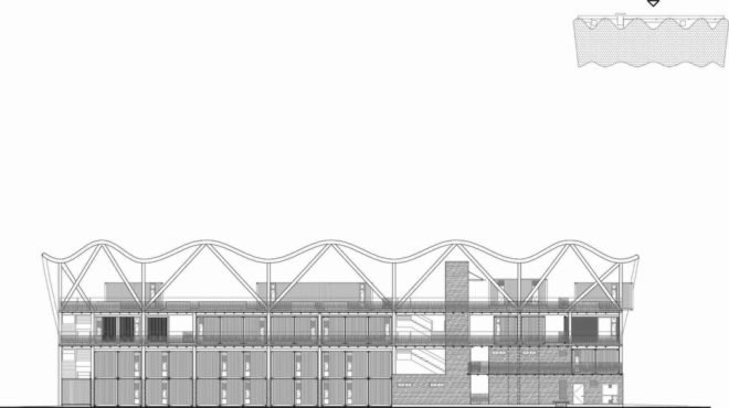 Taitung Aboriginal Gallery by Bio-architecture Formosana, Taitung Aboriginal Gallery, Taitung Aboriginal Gallery architecture, shipping container architecture in Taiwan, cargotecture in Taiwan, recycled shipping containers Taiwan, aboriginal architecture taiwan