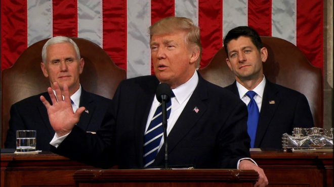 Donald Trump, Address to Congress, clean energy, fossil fuels, Keystone, Dakota Access, clean air, clean water, EPA, coal, infrastructure, climate change, defense