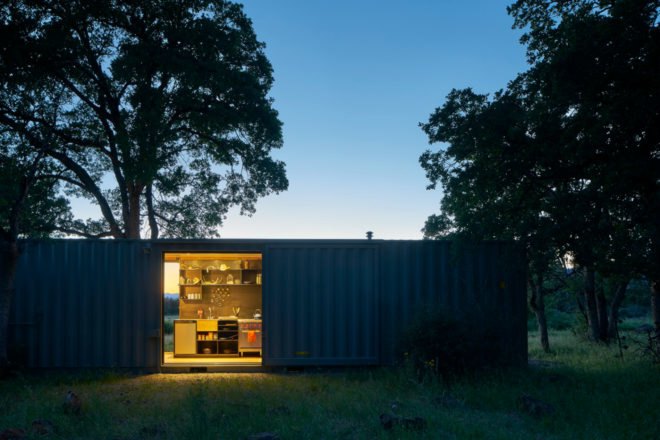 YAMAMAR Design, container cabin, shipping container architecture, shipping container home, green design, sustainable design, diy home design, shipping container cabins, reclaimed Douglas fir, cabin design, reclaimed materials, california cabins, solar power, hunting cabins, mount lassen, mountain cabins, green design