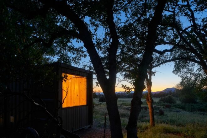 YAMAMAR Design, container cabin, shipping container architecture, shipping container home, green design, sustainable design, diy home design, shipping container cabins, reclaimed Douglas fir, cabin design, reclaimed materials, california cabins, solar power, hunting cabins, mount lassen, mountain cabins, green design