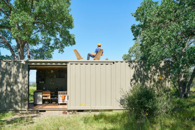 YAMAMAR Design, container cabin, shipping container architecture, shipping container home, green design, sustainable design, diy home design, shipping container cabins, reclaimed Douglas fir, cabin design, reclaimed materials, california cabins, solar power, hunting cabins, mount lassen, mountain cabins, green design