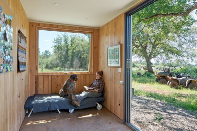 YAMAMAR Design, container cabin, shipping container architecture, shipping container home, green design, sustainable design, diy home design, shipping container cabins, reclaimed Douglas fir, cabin design, reclaimed materials, california cabins, solar power, hunting cabins, mount lassen, mountain cabins, green design