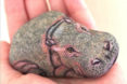 Akie Nakata, japanese stone artist, japanese stone art, painted rocks, painted rock animals, rock art, japanese art, Akie Nakata Stone Animal Art, rock artist, stone artist, animal designs, animal art, animal artists, animal stone art