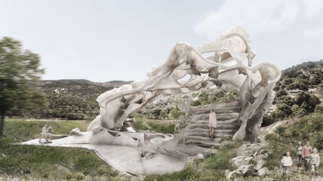 felt pavilion, felt, eco-textiles, eco-friendly textiles, sustainable textiles, Bartlett School of Architecture, University College London, London, U.K., United Kingdom