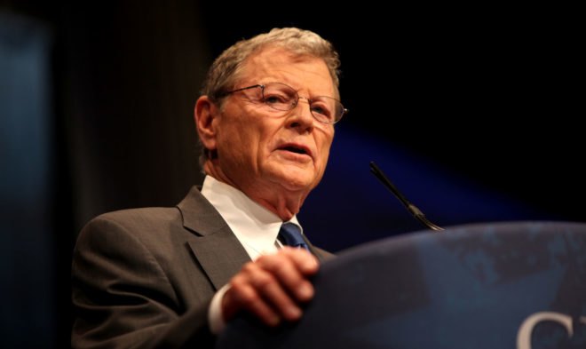 james inhofe, oklahoma, republican senator, us senate, us congress, epa, environmental protection agency, EPA funding, EPA budget cuts, climate change, climate change denial