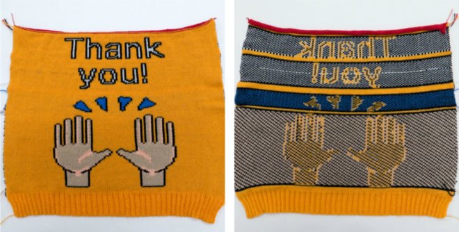 Kniterate, open source knitting, diy clothes, knitting machine, kniterate kickstarter, OpenKnit Printer, Gerard Rubio, Knitic software, knitting software, DIY clothes, Wearable Technology, printed clothing, diy knitting, sweater machines, modern knitting, fashion, diy fasion
