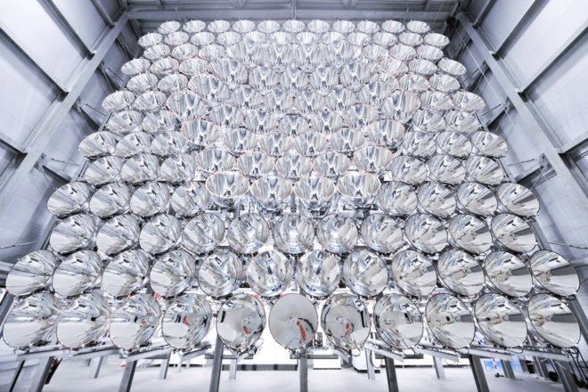 German Aerospace Center, Institute for Solar Research, DLR Institute for Solar Research, Synlight, German scientists Synlight, Synlight artificial sun, world's largest artificial sun, largest artificial sun in the world, Germany artificial sun