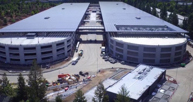 Apple Park footage, Apple Park by Duncan Sinfield video, Apple Park by Foster + Partners, solar powered Apple Park, energy efficient Apple campus, naturally ventilated apple campus building