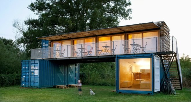 Artikul Architects, ContainHotel, Shipping Container Hotel, shipping container building, shipping container designs, czech republic hotels, eco-friendly hotels, sustainable hotels, green hotels, moveable hotels, transportable hotels, shipping container buildings, reclaimed wood, sustainable building materials,