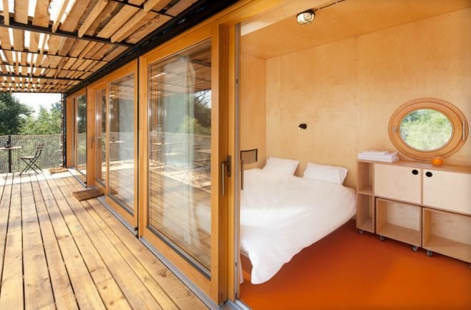 Artikul Architects, ContainHotel, Shipping Container Hotel, shipping container building, shipping container designs, czech republic hotels, eco-friendly hotels, sustainable hotels, green hotels, moveable hotels, transportable hotels, shipping container buildings, reclaimed wood, sustainable building materials,