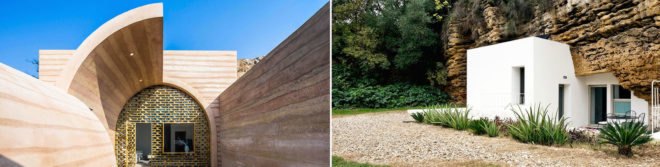 Cuevas del Pino by UMMO Estudio, Britain cave home, France cave home, Loess Plateau modern cave homes, contemporary cave homes, modern cave architecture, Ra Paulette cave homes New Mexico, New Mexico cave homes, sandstone cave homes