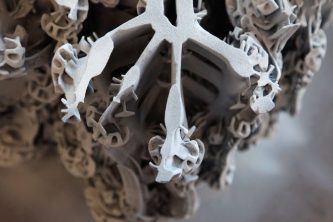 Digital Grotesque II by Michael Hansmeyer and Benjamin Dillenburger, Centre Pompidou, Digital Grotesque II in Centre Pompidou, 3d printed grotto, 3d printing in architecture, 3d printed Digital Grotesque II , 3d printed sandstone
