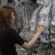 Digital Grotesque II by Michael Hansmeyer and Benjamin Dillenburger, Centre Pompidou, Digital Grotesque II in Centre Pompidou, 3d printed grotto, 3d printing in architecture, 3d printed Digital Grotesque II , 3d printed sandstone