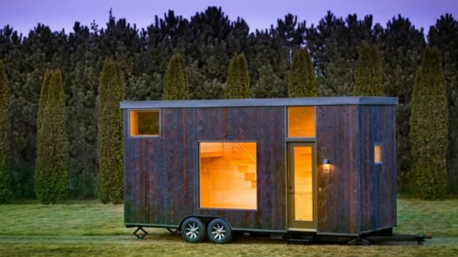 Escape Traveler, Tiny house design, escape one tiny home, escape tiny home, tiny home movement, living in a tiny home, transportable tiny homes, japanese design, tiny house living, nomad living, off grid living, Japanese tiny home, Shou-Sugi-Ban tiny home, efficient living, tiny home on wheels