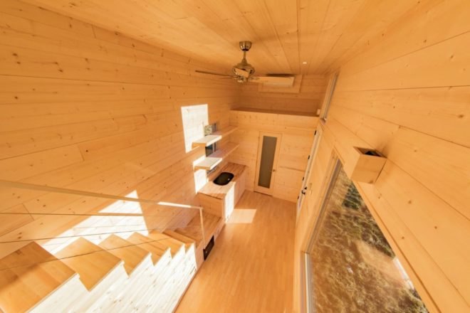 Escape Traveler, Tiny house design, escape one tiny home, escape tiny home, tiny home movement, living in a tiny home, transportable tiny homes, japanese design, tiny house living, nomad living, off grid living, Japanese tiny home, Shou-Sugi-Ban tiny home, efficient living, tiny home on wheels