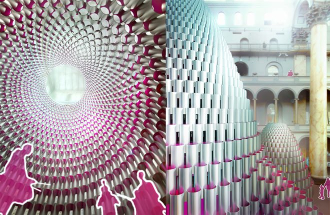 Hive by Studio Gang, Hive at National Building Museum, Hive at Summer Block Party, Studio Gang Architects and National Building Museum, Studio Gang and the Summer Block Party, paper tube installation, paper tube art
